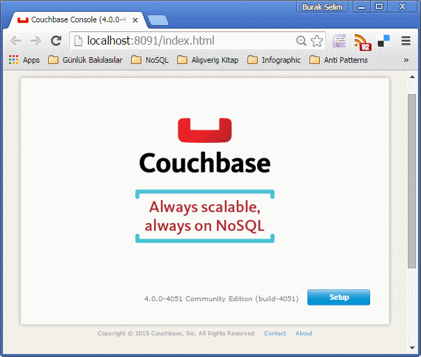 nosql maceralari couchbase ile hello world 02