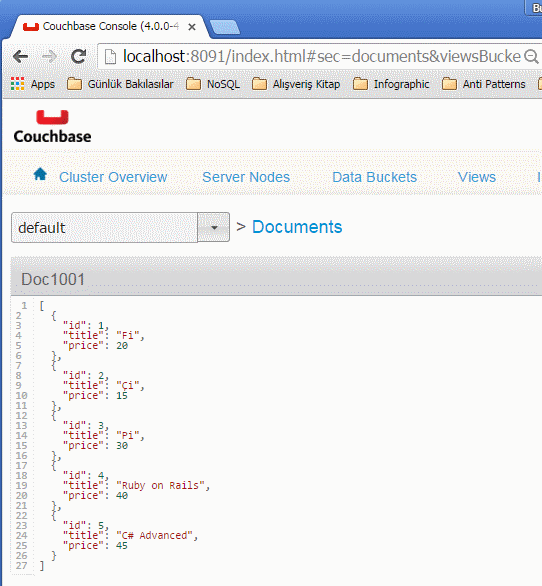 nosql maceralari couchbase ile hello world 07