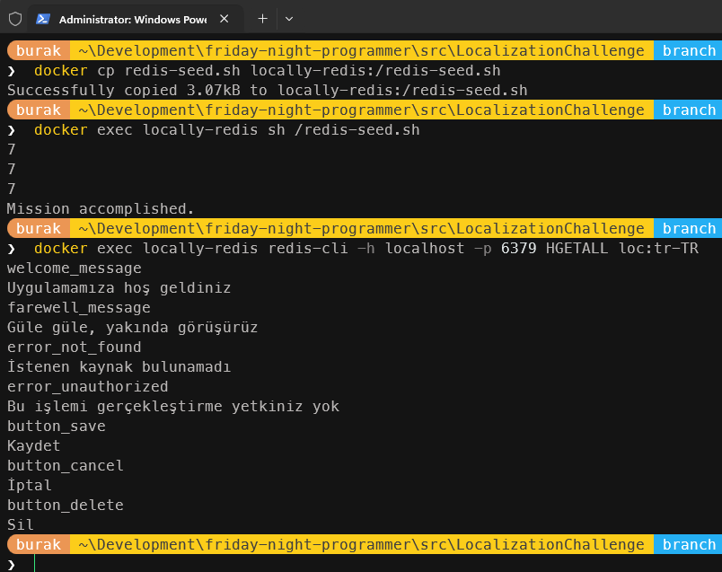 Locally Bench Redis Insert